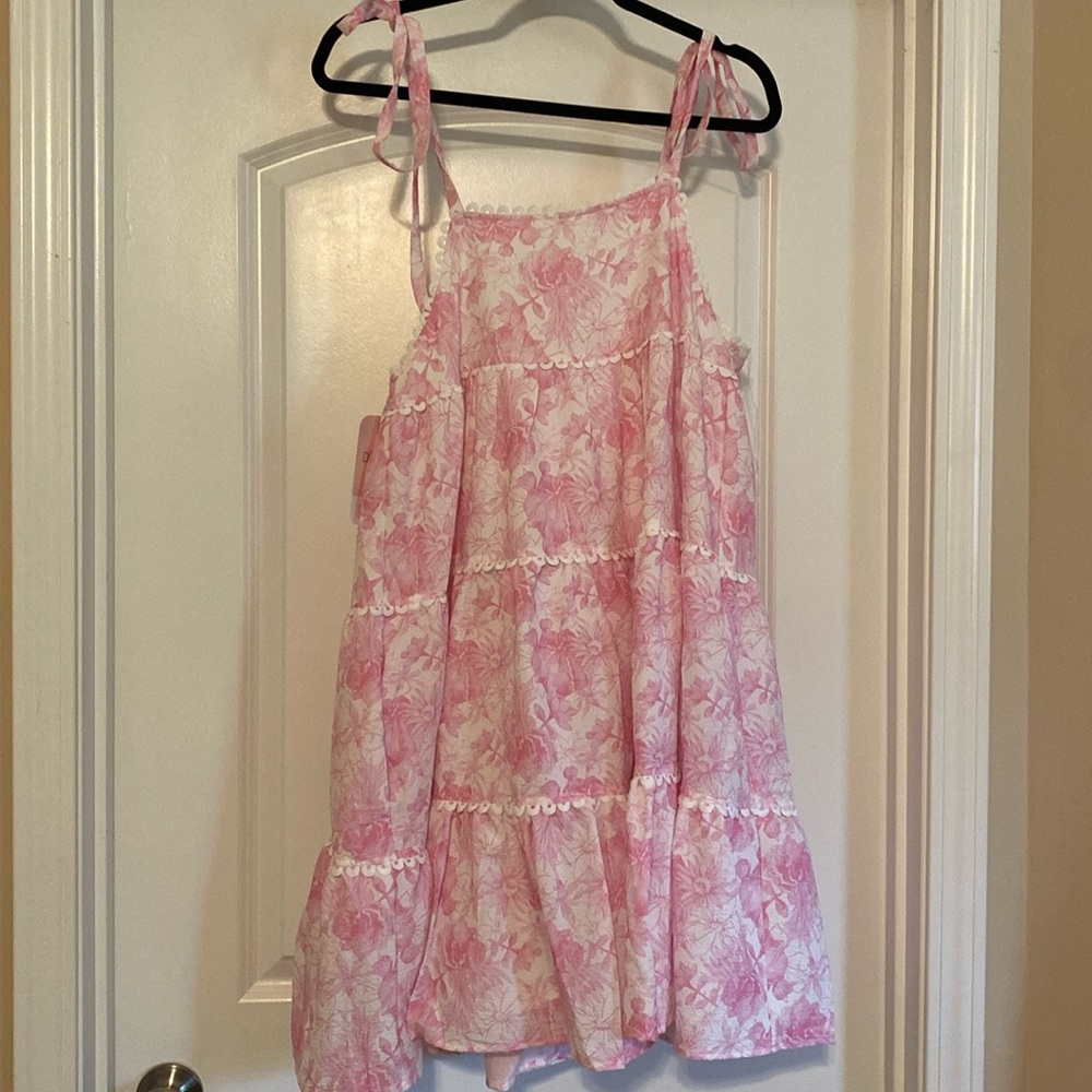 Pink flower dress